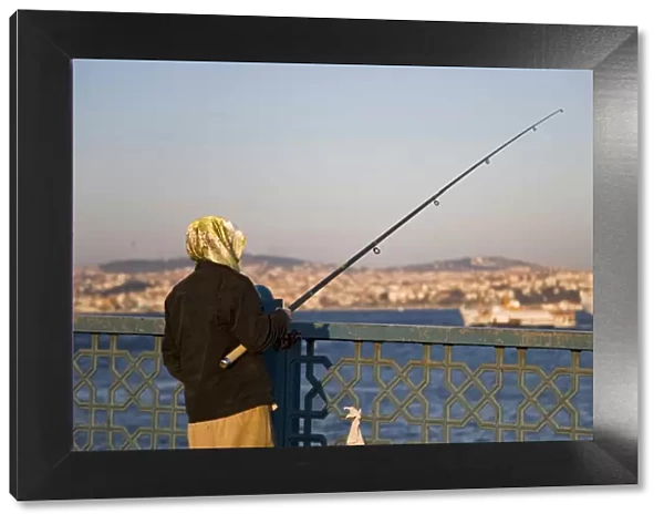 Fishing on the Galata Bridge, Istanbul