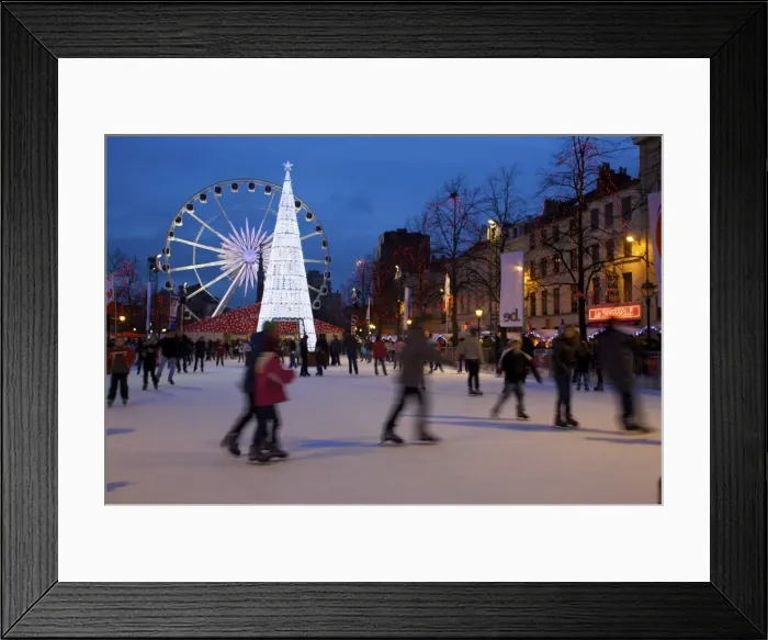 Framed Print : Christmas Market, Brussels, Belgium Framed Print : Christmas Market, Brussels, Belgium