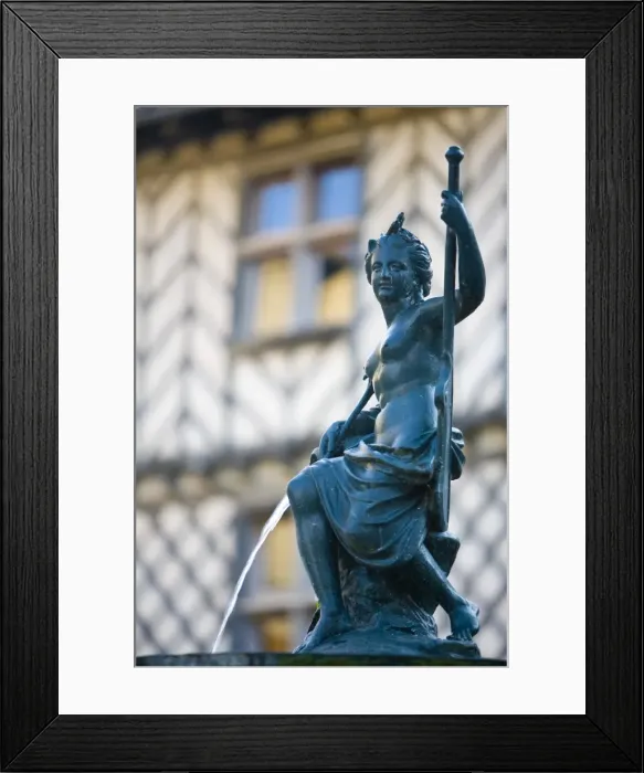 Framed Print : Fountain Detail, St-Lizier, Ariege, Midi Pyrenees, France Framed Print : Fountain Detail, St-Lizier, Ariege, Midi Pyrenees, France