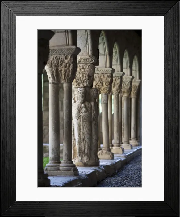 Framed Print : Romanesque Cloisters, St Bertrand De Comminges, Haute-Garonne, Midi-Pyrenees, France Framed Print : Romanesque Cloisters, St Bertrand De Comminges, Haute-Garonne, Midi-Pyrenees, France