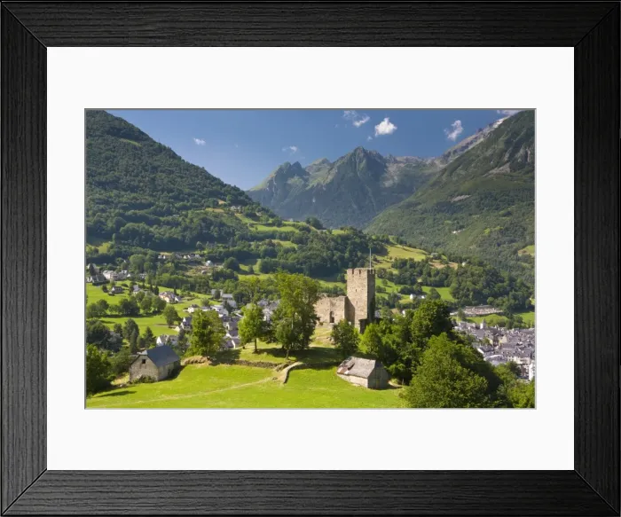 Framed Print : Castle, Luz-Saint-Sauveur, Midi-Pyrenees, France Framed Print : Castle, Luz-Saint-Sauveur, Midi-Pyrenees, France