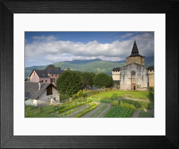 Framed Print : Abbey Church, St-Savin, Midi -Pyrenees, France Framed Print : Abbey Church, St-Savin, Midi -Pyrenees, France
