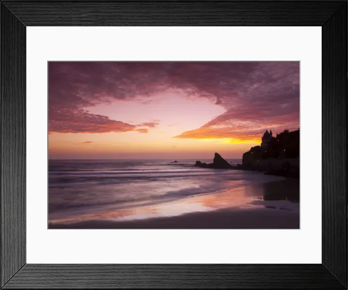 Framed Print : Sunset over Surfers Framed Print : Sunset over Surfers