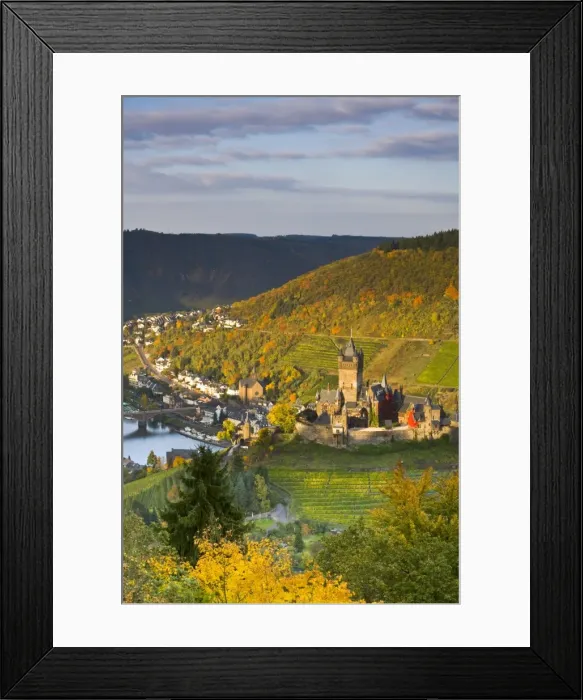 Framed Print : Cochem Castle, Cochem, Rhineland  /  Mosel Valley, Germany