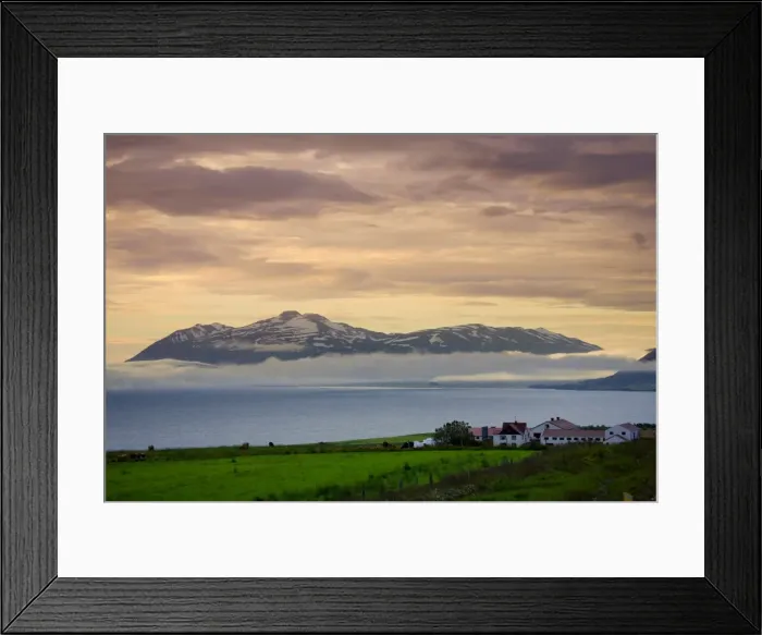 Framed Print : Eyjafjordur Sound Framed Print : Eyjafjordur Sound
