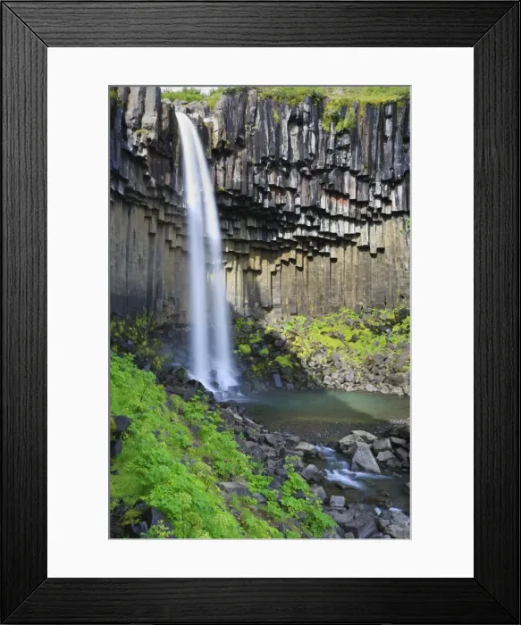 Framed Print : Svartifoss waterfall Framed Print : Svartifoss waterfall