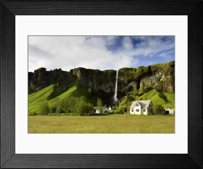 Framed Print : Landscape near Vik, South Coast, Iceland