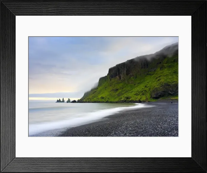 Framed Print : Black Sand Beach, Vik, Cape Dyrholaey, South Coast, Iceland Framed Print : Black Sand Beach, Vik, Cape Dyrholaey, South Coast, Iceland