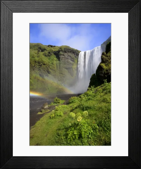 Framed Print : Skogafoss Waterfall, South Coast, Iceland
