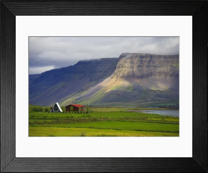 Framed Print : Landscape near Isafjordur, Westfjords, Iceland Framed Print : Landscape near Isafjordur, Westfjords, Iceland