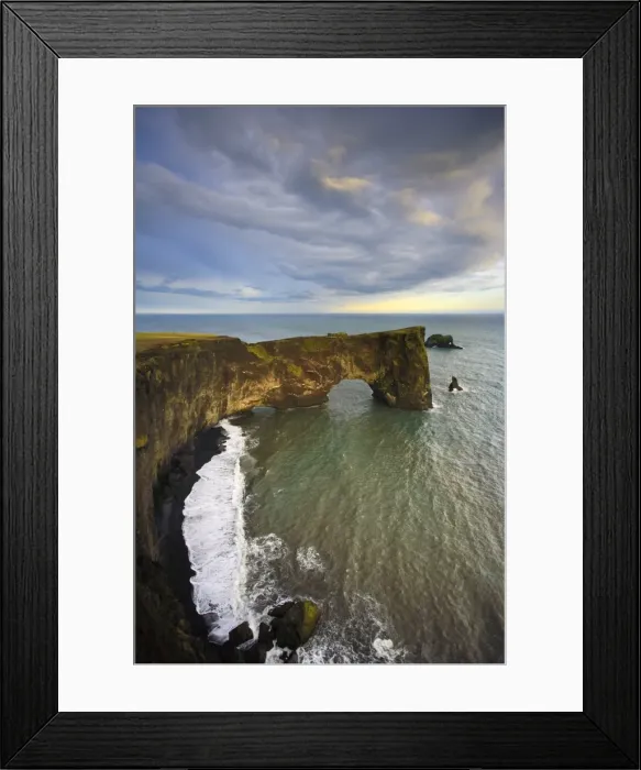 Framed Print : Rock Arch, Dyrholaey, South Coast, Iceland Framed Print : Rock Arch, Dyrholaey, South Coast, Iceland