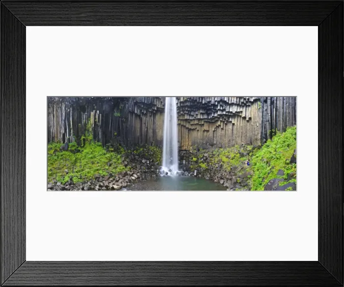 Framed Print : Svartifoss waterfall, Skaftafell park, Iceland