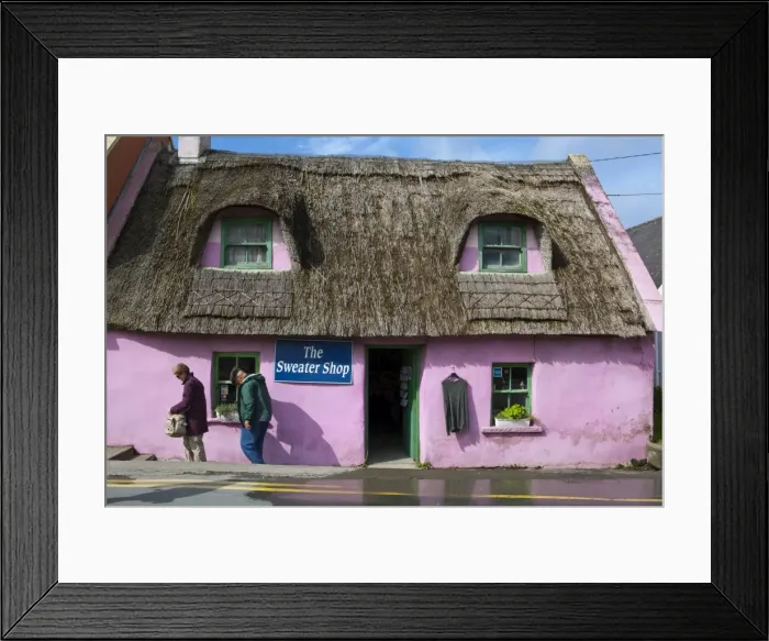 Framed Print : Thatched Handycrafts Store, Doolin, Co Clare, Ireland Framed Print : Thatched Handycrafts Store, Doolin, Co Clare, Ireland