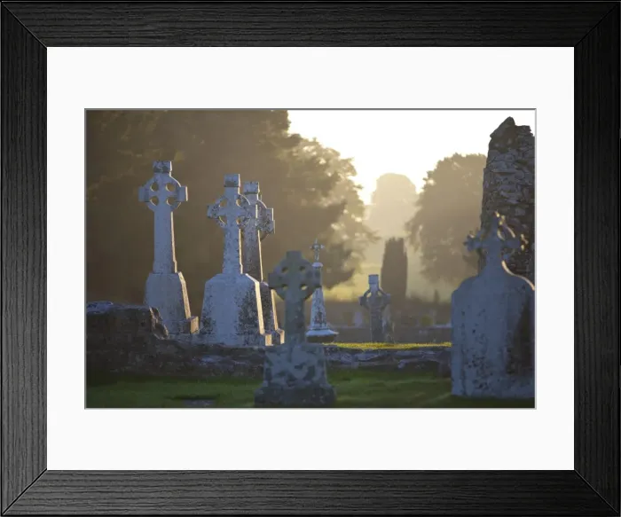 Framed Print : Clonmacnoise Monastery, Co Offlay, The Midlands, Ireland Framed Print : Clonmacnoise Monastery, Co Offlay, The Midlands, Ireland
