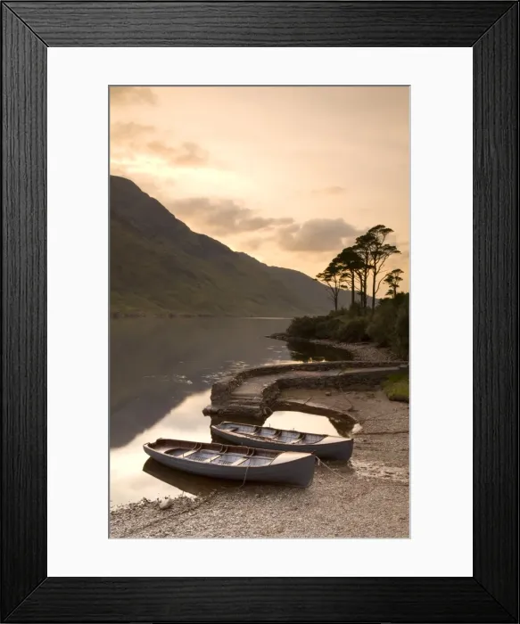 Framed Print : Fly Fishing Boats, Connemara National Park, Connemara, Co. Galway, Ireland Framed Print : Fly Fishing Boats, Connemara National Park, Connemara, Co. Galway, Ireland