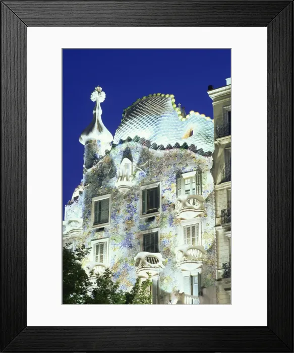 Framed Print : Spain, Barcelona, Casa Batllo Framed Print : Spain, Barcelona, Casa Batllo