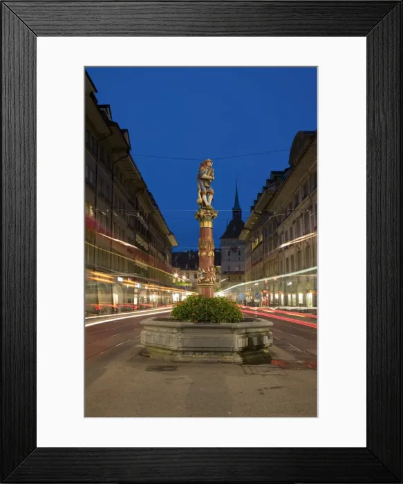 Framed Print : Pfeifferbrunnengasse fountain, Bern, Berner Oberland, Switzerland Framed Print : Pfeifferbrunnengasse fountain, Bern, Berner Oberland, Switzerland