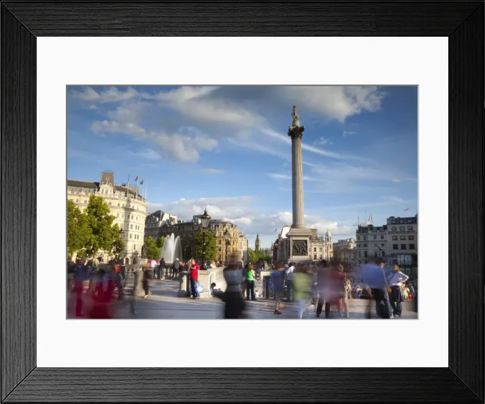 Framed Print : Trafalgar Square, London, England Framed Print : Trafalgar Square, London, England