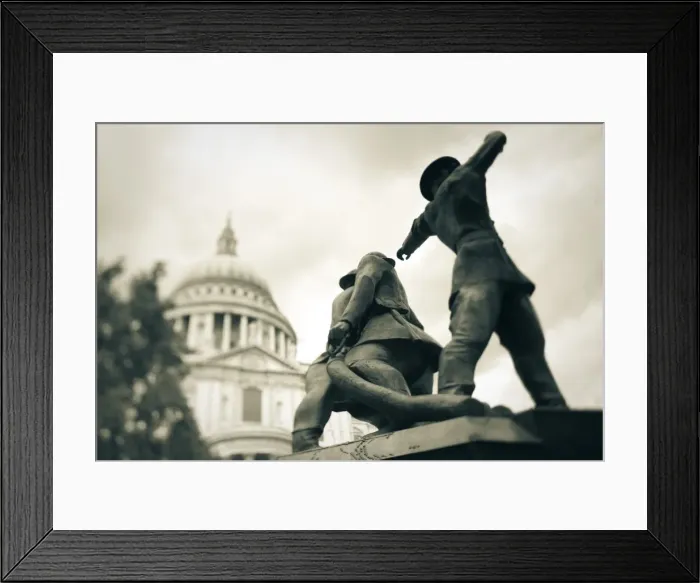 Framed Print : National Firefighters Monument, St Framed Print : National Firefighters Monument, St