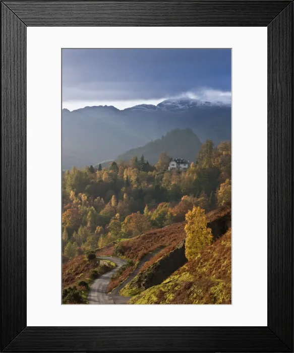 Framed Print : House on a hillside, Derwentwater, Lake District, Cumbria, England Framed Print : House on a hillside, Derwentwater, Lake District, Cumbria, England