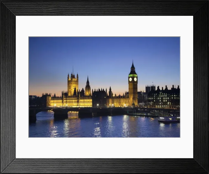 Framed Print : Big Ben & Houses of Parliament, London, England Framed Print : Big Ben & Houses of Parliament, London, England