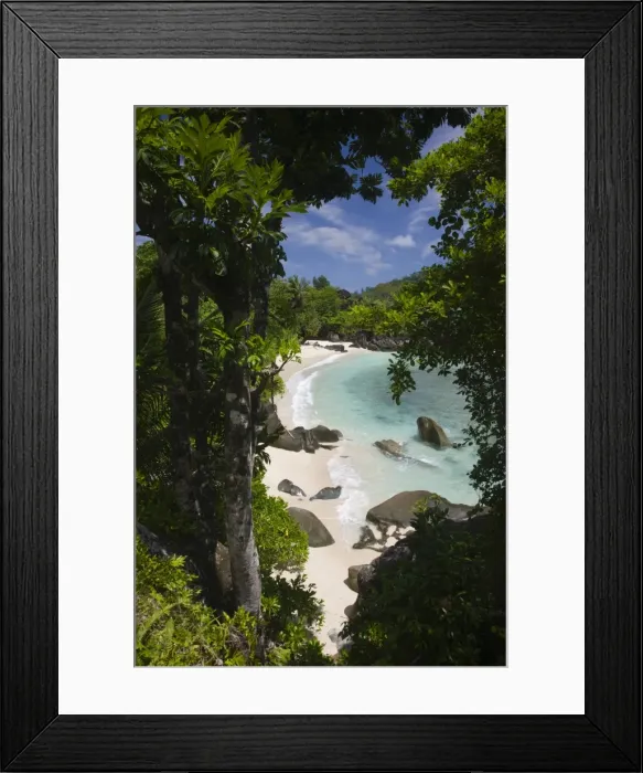 Framed Print : Seychelles, Mahe Island, Port Launay Marine National Park Framed Print : Seychelles, Mahe Island, Port Launay Marine National Park