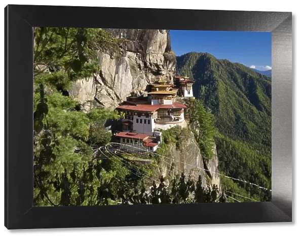 Taktsang Dzong (monastery) or Tigers Nest
