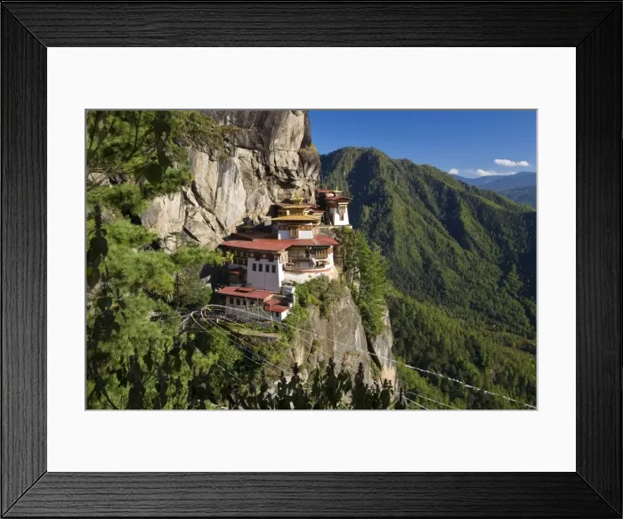 Framed Print : Taktsang Dzong (monastery) or Tigers Nest Framed Print : Taktsang Dzong (monastery) or Tigers Nest
