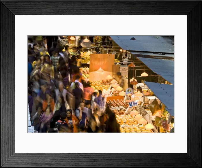Framed Print : China, Hong Kong, Kowloon, Mongkok, Fa Yuen Street Market
