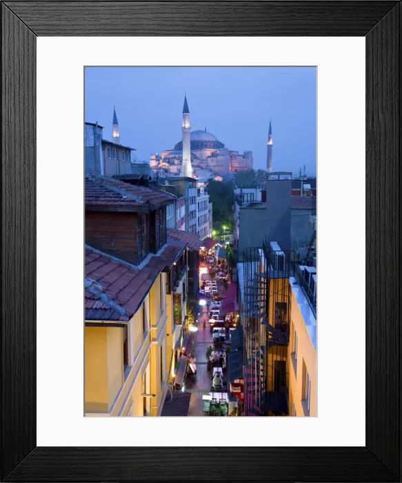 Framed Print : Hagia Sophia, Sultanahmet District, Istanbul, Turkey