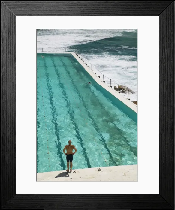 Framed Print : Australia, New South Wales, Sydney, Bondi Beach, Bondi Icebergs Swimming Club Pool Framed Print : Australia, New South Wales, Sydney, Bondi Beach, Bondi Icebergs Swimming Club Pool