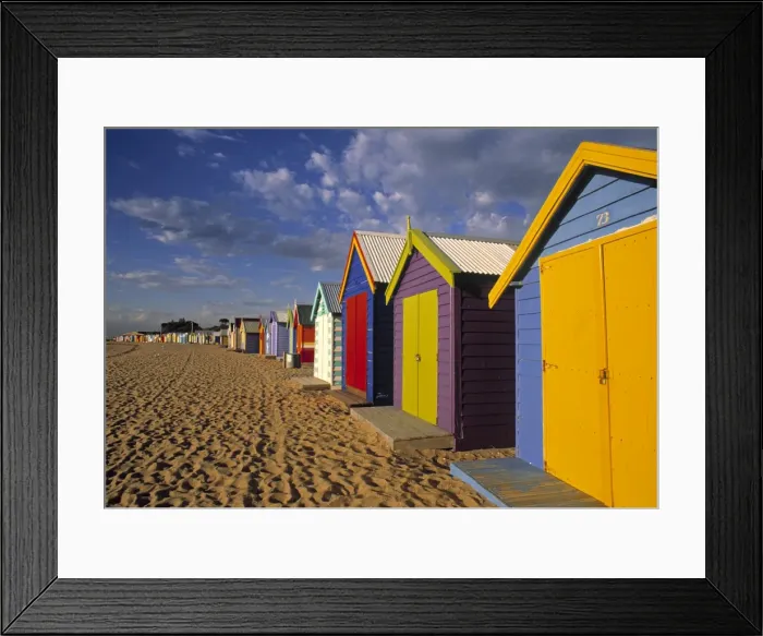 Framed Print : Bathing Huts Framed Print : Bathing Huts