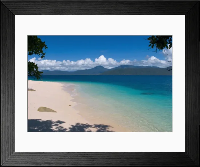 Framed Print : Beach on Fitzroy Island, Queensland, Australia Framed Print : Beach on Fitzroy Island, Queensland, Australia