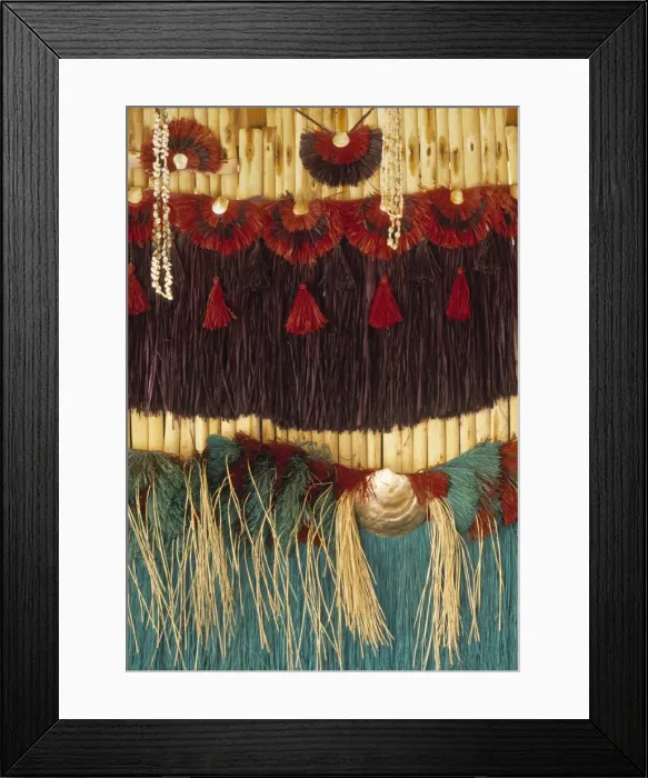 Framed Print : Handicrafts, Rarotonga, Cook Islands