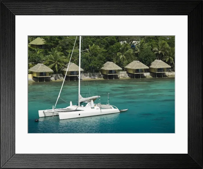 Framed Print : Vanuatu, Efate Island Port Vila, Aerial View of Vila Bay and Iririki Island Framed Print : Vanuatu, Efate Island Port Vila, Aerial View of Vila Bay and Iririki Island