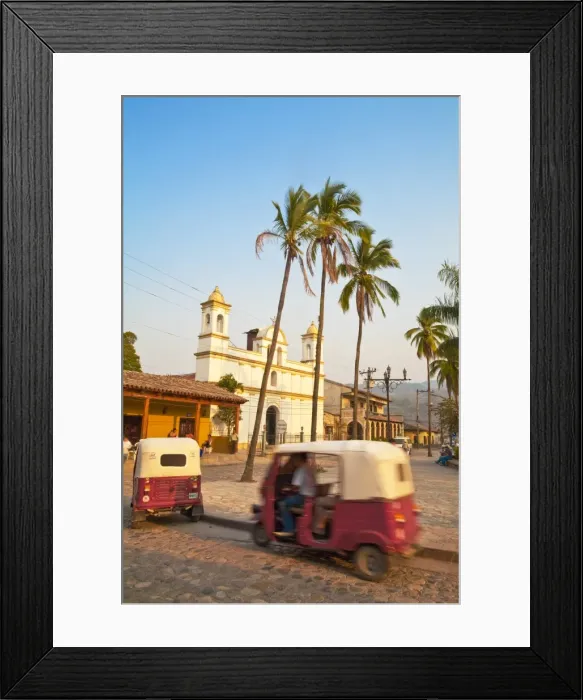 Framed Print : Honduras, Copan Ruinas, Parque Central Framed Print : Honduras, Copan Ruinas, Parque Central