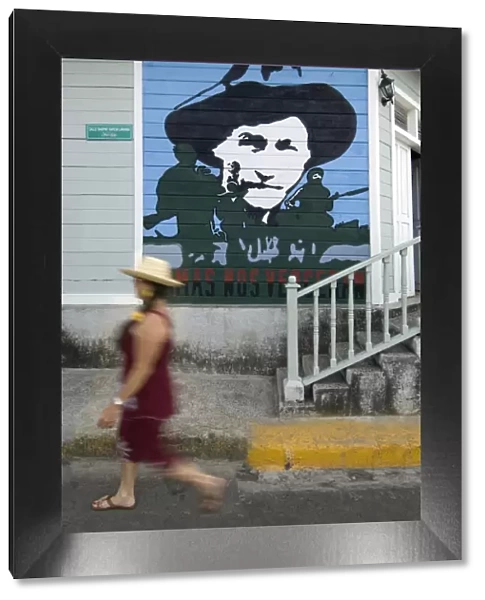 Nicaragua, San Juan Del Sur, Augusto Sandino Portrait