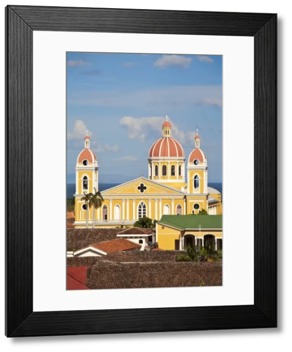 Framed Print : Nicaragua, Granada, View of Cathedral de Granada from Iglesia de la Merced Framed Print : Nicaragua, Granada, View of Cathedral de Granada from Iglesia de la Merced