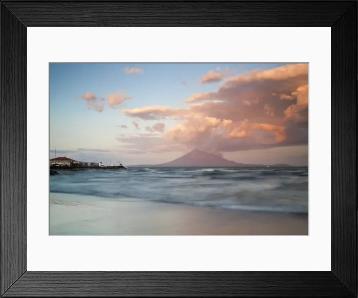 Framed Print : Nicaragua, View from San Jorge of Conception Volcanoe, Ometepe Island Framed Print : Nicaragua, View from San Jorge of Conception Volcanoe, Ometepe Island