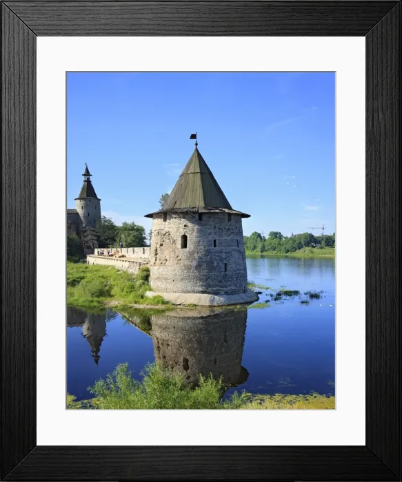 Framed Print : Pskov kremlin from the Pskova river, Pskov, Pskov region, Russia Framed Print : Pskov kremlin from the Pskova river, Pskov, Pskov region, Russia