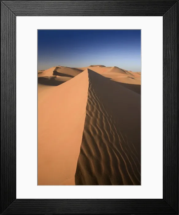 Framed Print : United Arab Emirates, Liwa Oasis, Sand dunes near the Empty Quarter Desert Framed Print : United Arab Emirates, Liwa Oasis, Sand dunes near the Empty Quarter Desert