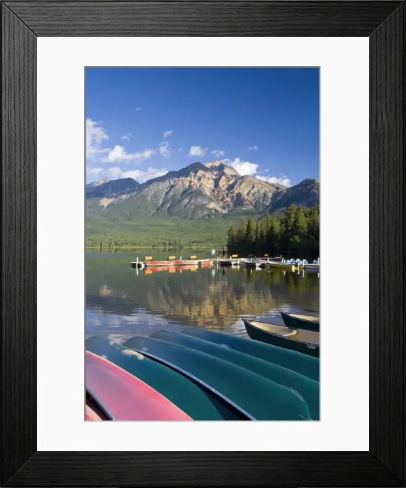 Framed Print : Pyramid Lake & Pyramid mountain, sunrise, Jasper National Park, Alberta, Canada Framed Print : Pyramid Lake & Pyramid mountain, sunrise, Jasper National Park, Alberta, Canada
