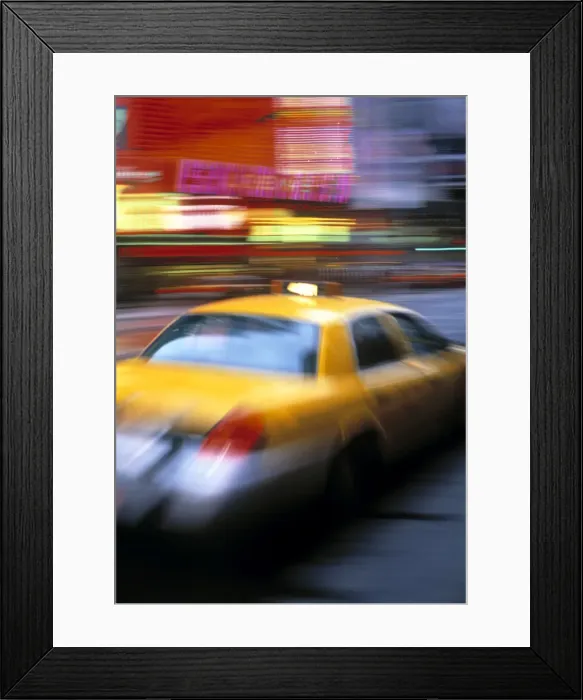 Framed Print : Taxi, New York City