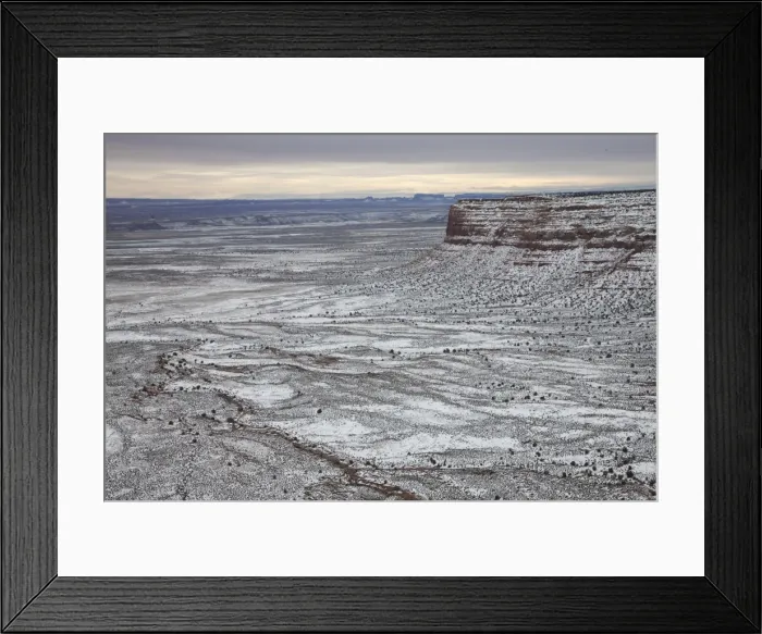 Framed Print : USA, Utah, Moki Dugway, view towards Monument Valley, Arizona, winter Framed Print : USA, Utah, Moki Dugway, view towards Monument Valley, Arizona, winter