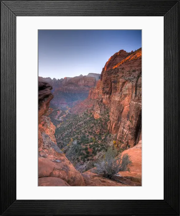 Framed Print : USA, Utah, Zion National Park, from Canyon Overlook Framed Print : USA, Utah, Zion National Park, from Canyon Overlook