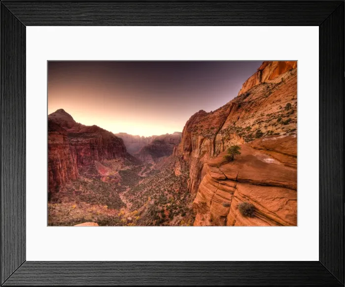 Framed Print : USA, Utah, Zion National Park, from Canyon Overlook Framed Print : USA, Utah, Zion National Park, from Canyon Overlook