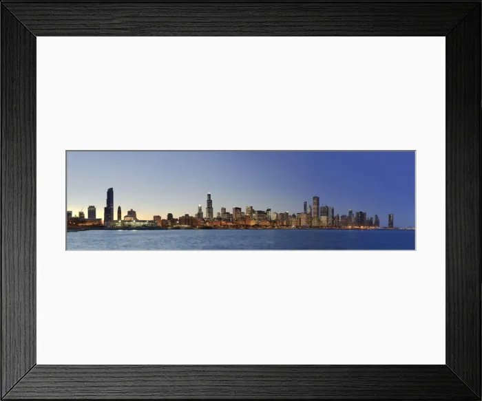 Framed Print : Shedd Acquarium and Chicago Skyline at dusk, Chicago, Illinois, USA Framed Print : Shedd Acquarium and Chicago Skyline at dusk, Chicago, Illinois, USA