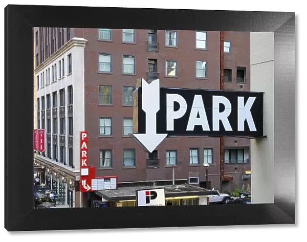 Park Sign, The Loop, Chicago, Illinois, USA