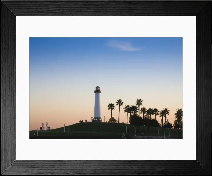 Framed Print : USA, California, Long Beach, Shoreline Village Lighthouse Framed Print : USA, California, Long Beach, Shoreline Village Lighthouse