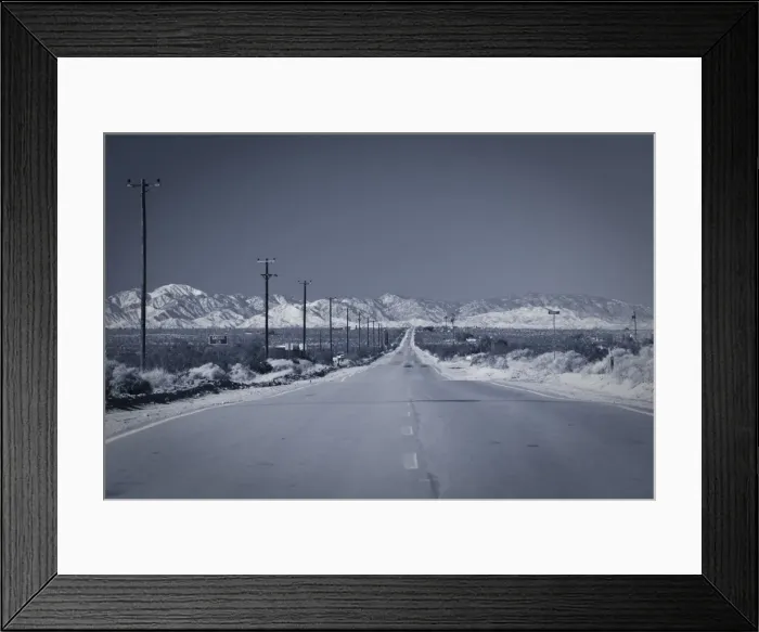 Framed Print : USA, California, Twentynine Palms, Amboy Road, Mojave Desert Framed Print : USA, California, Twentynine Palms, Amboy Road, Mojave Desert